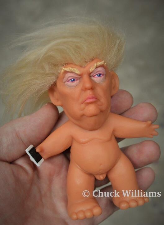 Гола кукла-трол што личи на Трамп ќе стане нова хит играчка
